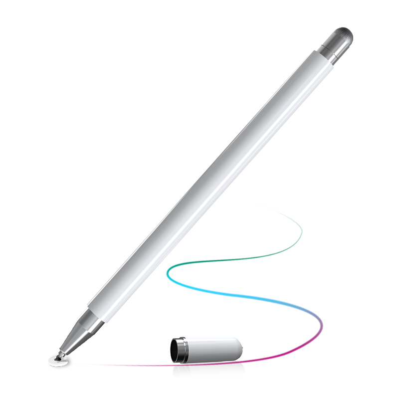 Universal Stylus Apple Pencil for Android IOS Lenovo Xiaomi Samsung Tablet Pen Touch Drawing IPad IPhone Accessory: Double head WHITE