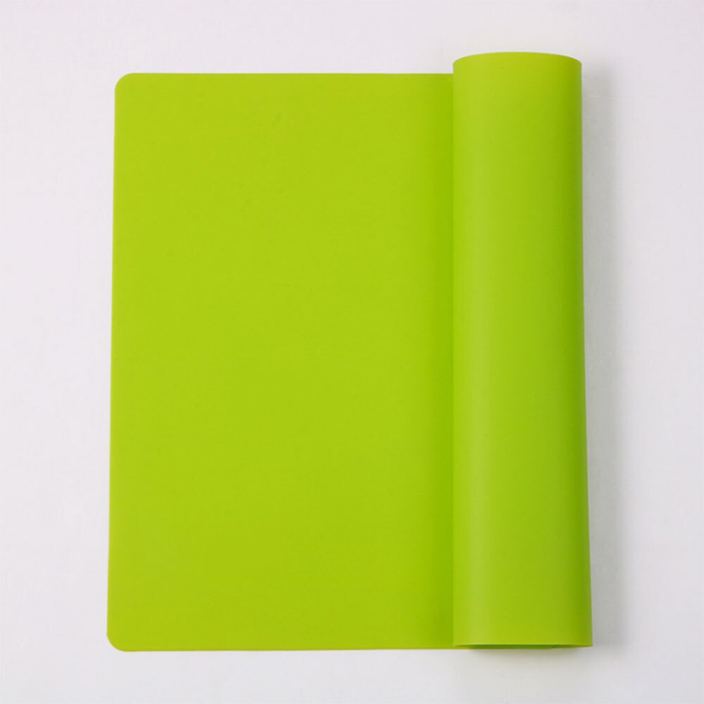 Silicone World Siliconen waterdichte placemat Tafelmat Warmte-isolatie Antislip Wasbaar Duurzaam voor keukeneetgereedschap: green