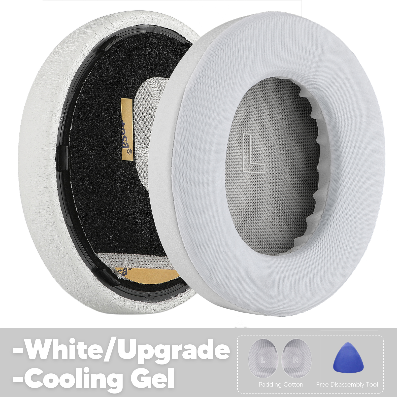 Ersatz-Ohrpolster für Bose QuietComfort Ultra QC Ultra Kopfhörer-Zubehör, Headset-Ohrpolster, Ersatzteile, Memory-Schwamm: Dark Grau