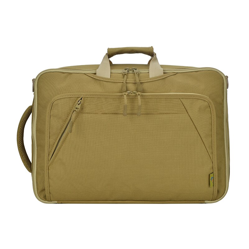 Brand Men&#39;s Briefcase Canvas Crossbody Bags for men 17 Inch Laptop Shoulder Bags Buisness Office Men Messenger Bag: Brown