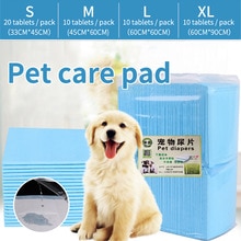 10/20counts Training Pads Dog and Puppy Training Pads Heavy Duty 5-Layer Leakproof Absorbent Pee Pads, S-XL