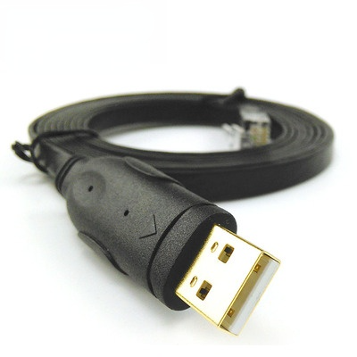 Usb Rs232 to Rj45 Console Router F-t-d-i Debug Line: Black
