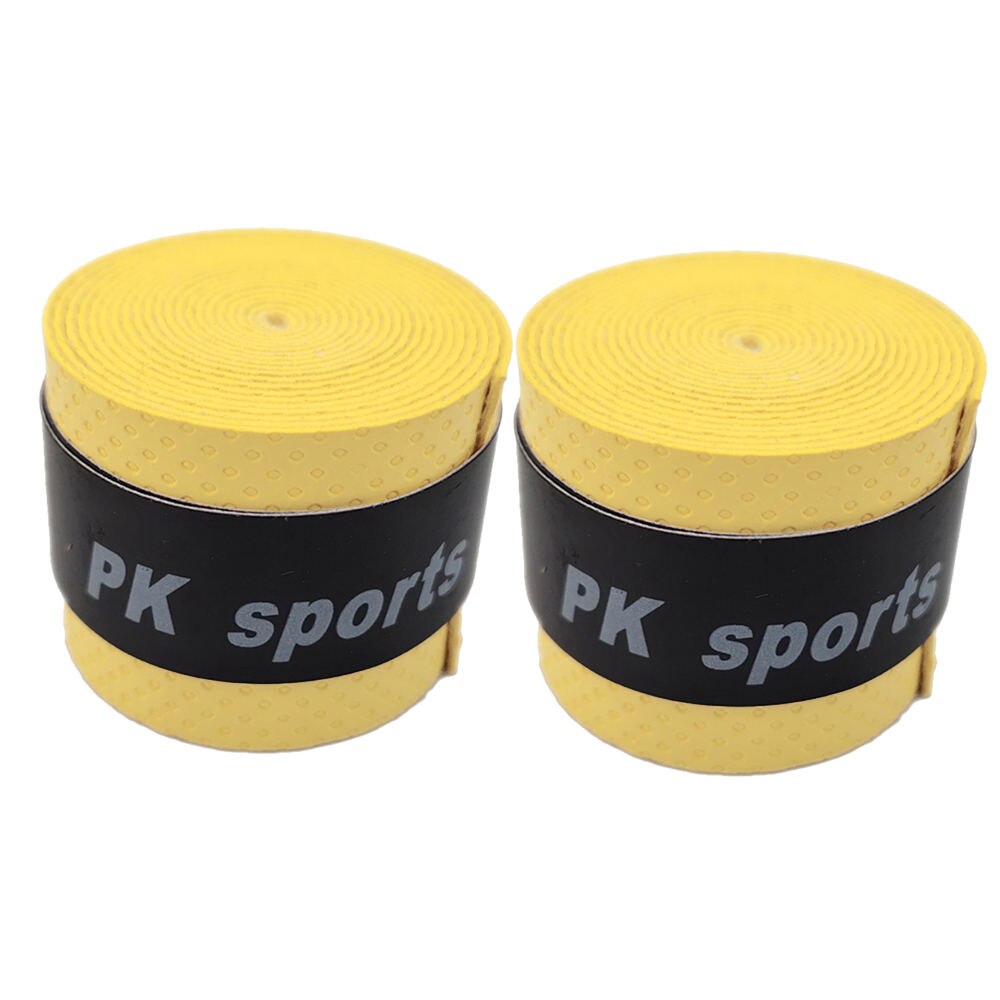Cinta para manillar de bicicleta, 2 uds., de cuero PU perforado, transpirable: Amarillo