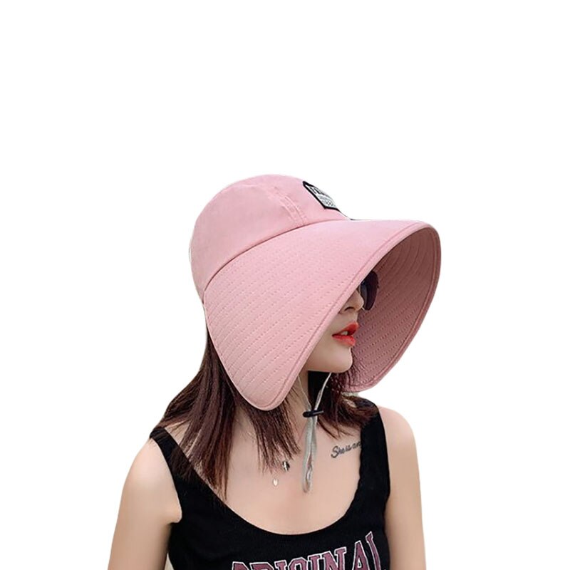 Zomerhoeden voor dames zonnehoed met ademende zonnebrandcrème buiten fiets strand pet vizier brede rand zonnehoed dames