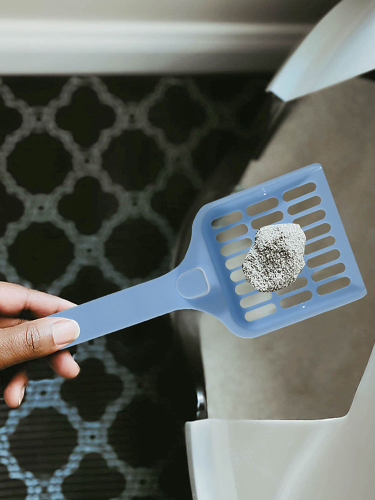 Lettiera per gatti setaccio per lettiera paletta per animali domestici raccoglitore per lettiera per gatti gancio per paletta integrato conveniente durevole in plastica per animali domestici