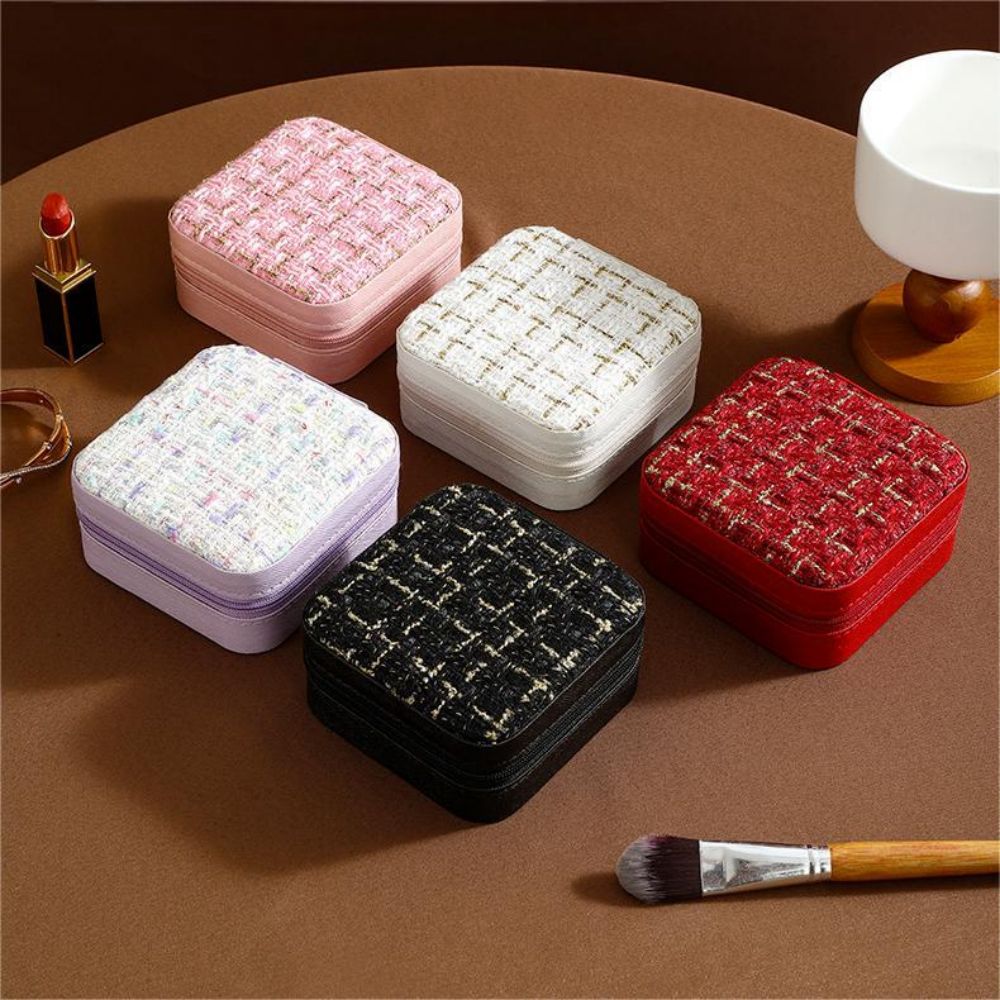 Boîte de rangement de bijoux Portable, boîte de rangement de bijoux de voyage élégante avec Solution à plusieurs compartiments pour femmes