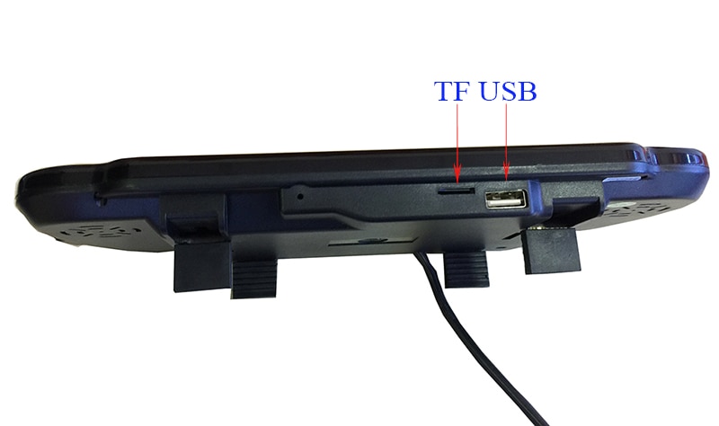 800x480 7 "couleur LED voiture rétroviseur MP5 USB TF moniteur 7 pouces 16:9 écran pour voiture caméra magnétoscope PAL/NTSC (voiture ou camion)