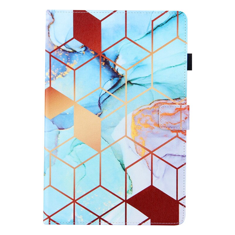 Tablet marmor cover til samsung galaxy tab  s6 lite 10.4 etui sm -p610 sm-p615 malet caqa læder pu coque flip stand shell: Djlpjdls