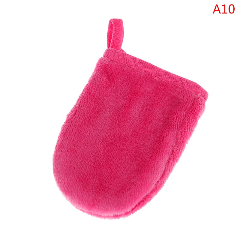 Tamponi per la pulizia profonda del viso guanto riutilizzabile per la rimozione del trucco guanto morbido per la pulizia della microfibra rimozione dei guanti asciugamano per la pulizia del viso: A10