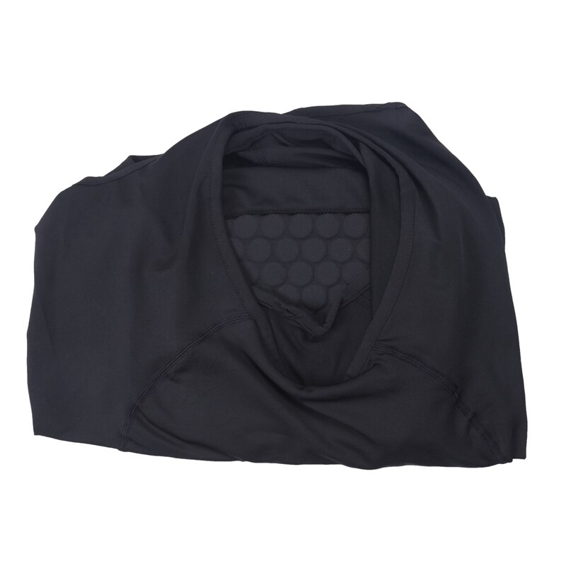 Men's Rib Protector Padded Vest Compression Shirt Training Vest with 3-Pad for Football Soccer Basketball Hockey Protective Gear