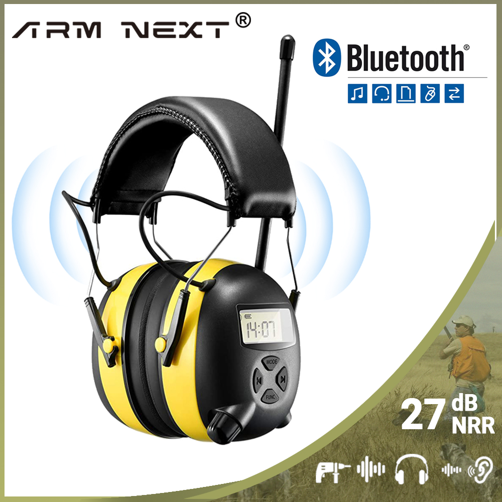 ARMNEXT R10 casque de Protection auditive Radio casque 27dB NRR réduction du bruit cache-oreilles de sécurité pour les travaux de tonte
