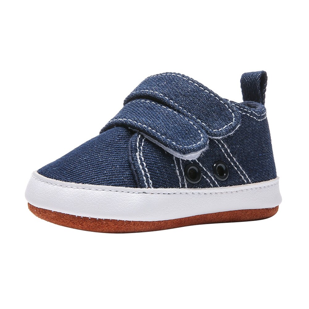 Baby pojkar flickor duk skor halkskydd avslappnad sneakers småbarn spädbarn första vandrare