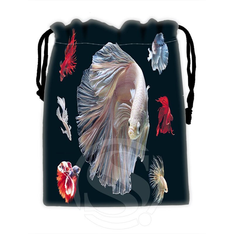 Custom Fish #3 drawstring bags for mobile phone tablet PC packaging Bags18X22cm SQ00715-@H0335