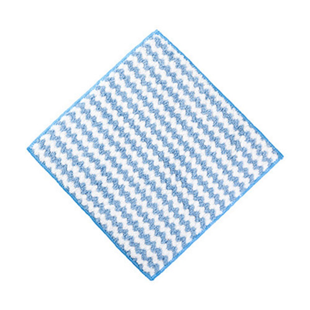 Anti-grease Rags Coral Fleece Clean Cloth Sink Wipe Washable Double Non Stick Oil Dish Cloth Water Absorbent Kitchen Hand Towel: style3 blue
