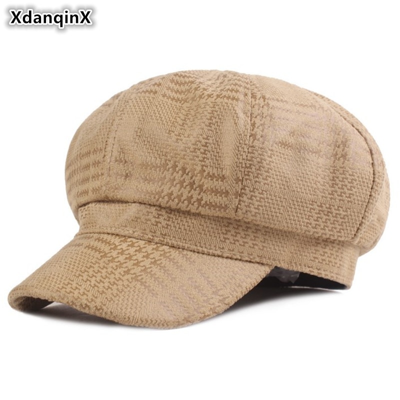 XdanqinX Novelty Adult Women Retro Newsboy Caps Vintage Female Hat Multicolor Women&#39;s Brands Cap Snapback Cap