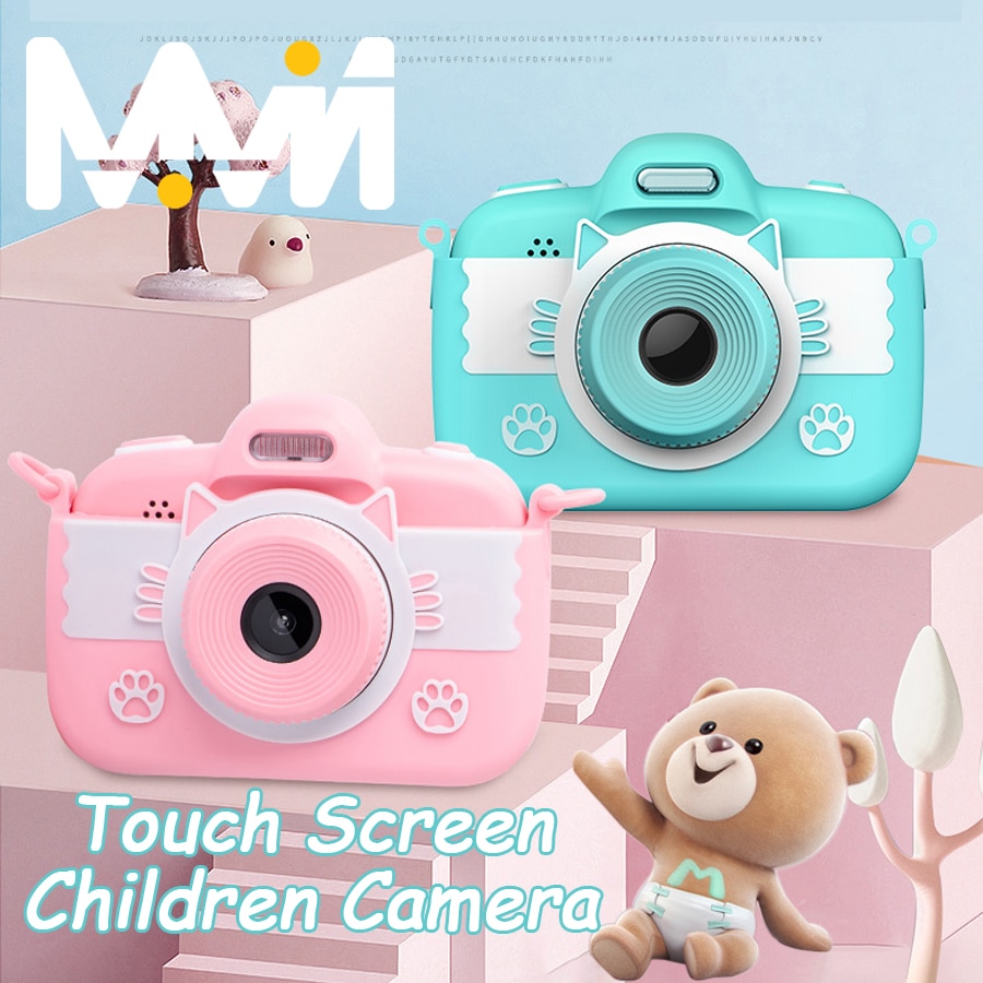 Mini Kinderen Camera Kids Toy Camera 3.0 ''18MP Full Hd Digitale Camera Met Siliconen Case Lcd-scherm Voor kerstcadeau