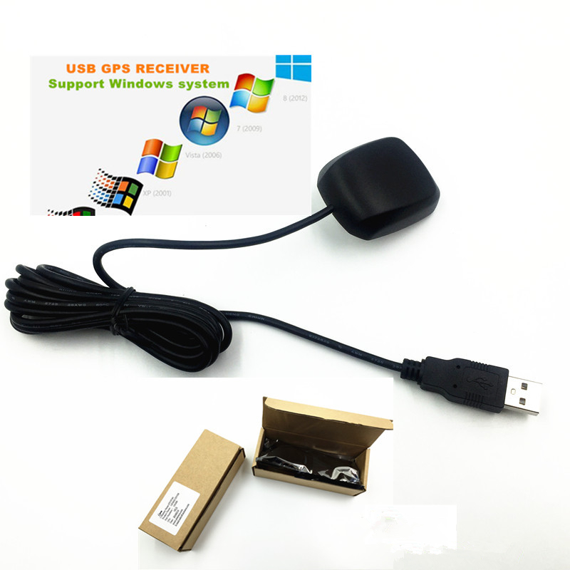 Utilizado para la adquisición de datos, navegación del ordenador portátil STOTON GPS receptor USB Módulo de ratón G antena