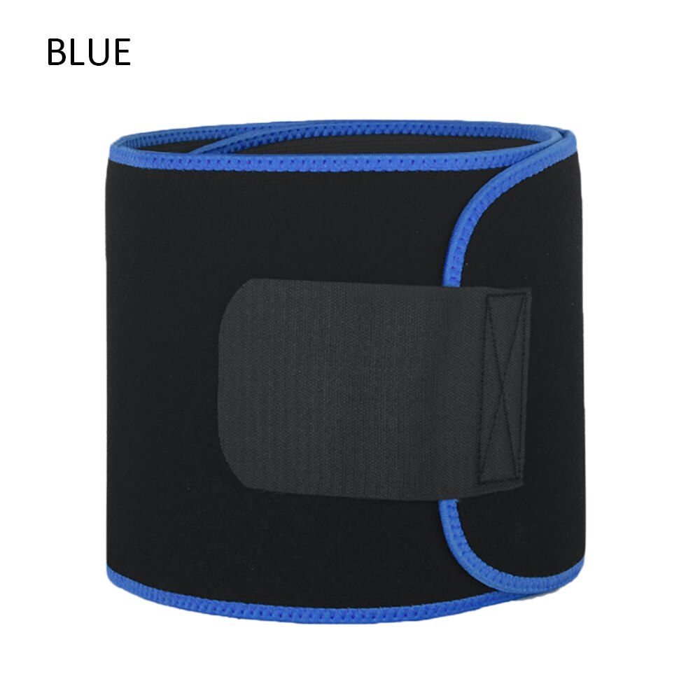 Back Support Waist Trainer Trimmer Belts Waist Trimmer A djustable Fitness Equipment for Sport Gym Fitness Weightlifting Slim: Blue
