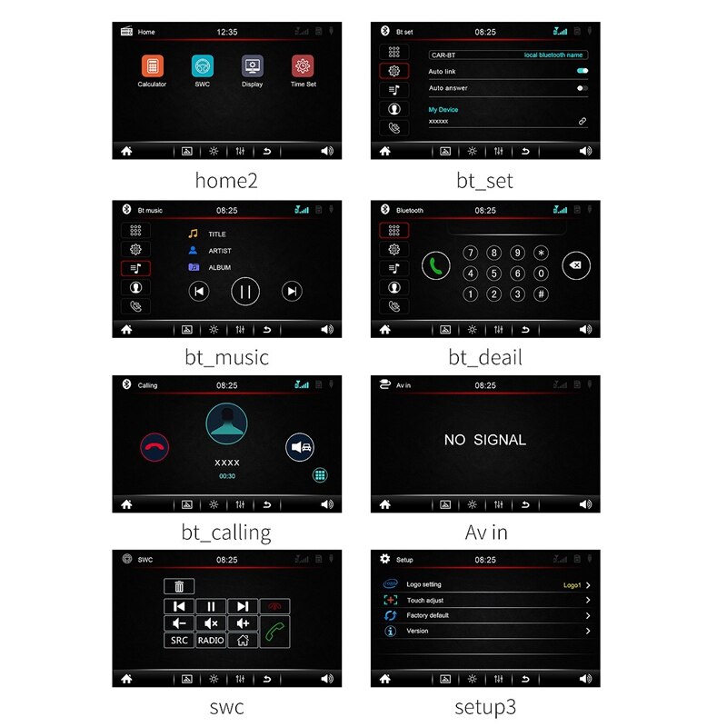 2Lärm Auto Radio MP5 Stereo Empfänger 2 Lärm Auto Radio Auto Stereo o Radio Spieler Spiegel Verknüpfung Unterstützung 12 LED hinten Kamera N8