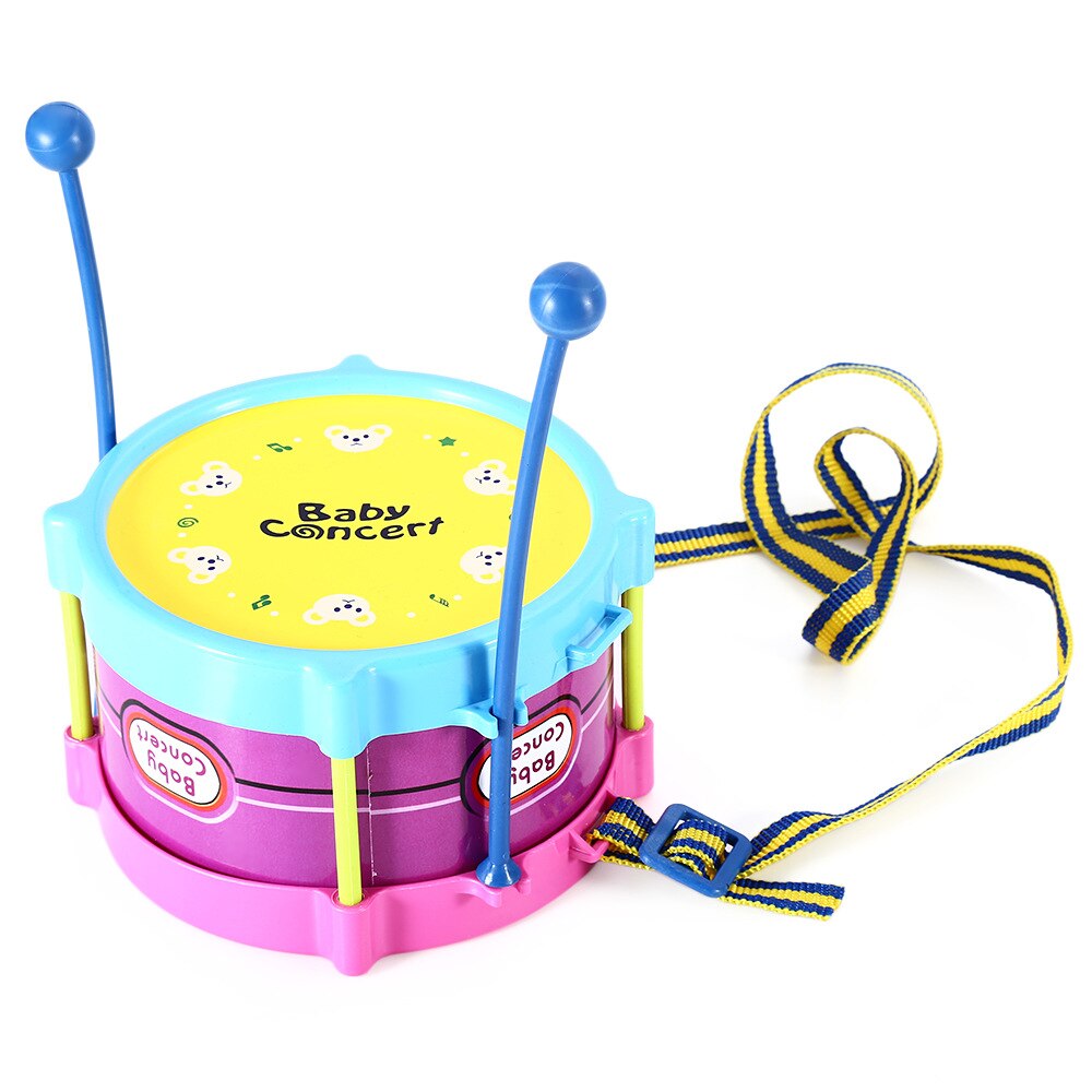 Juego de 5 Uds en 1 tambor de trompeta para niños, Kit de banda de instrumentos musicales para bebés, juguete de educativo