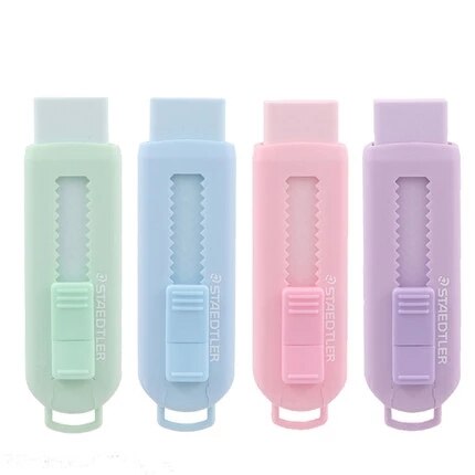 1Pc STAEDTLER de Alemania Push-Pull Sakura goma de borrar limpio la seguridad y la protección del medio ambiente luz serie de Color papelería