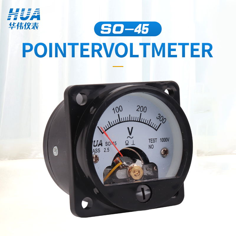 Dus-45 Ac Analoge Voltmeter 5V 10V 15V 20V 30V 50V 100V 150V 200V 250V 300V 400V 450V 500V 600V Voltage Meter
