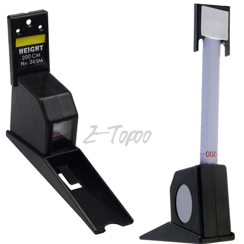 Barra de altura corporal montada en la pared, regla de rollo, medidor de estatura de crecimiento, cinta métrica alta de 2M/200CM, color blanco y negro