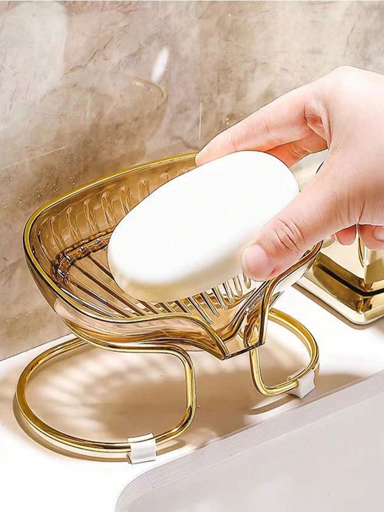 Schlecht Seifenschale Licht Luxus Wc Dusche Seifenhalter mit Ablauf Wasser Seife Lagerung fallen Tablett Container Badezimmer Spielereien: Gelb