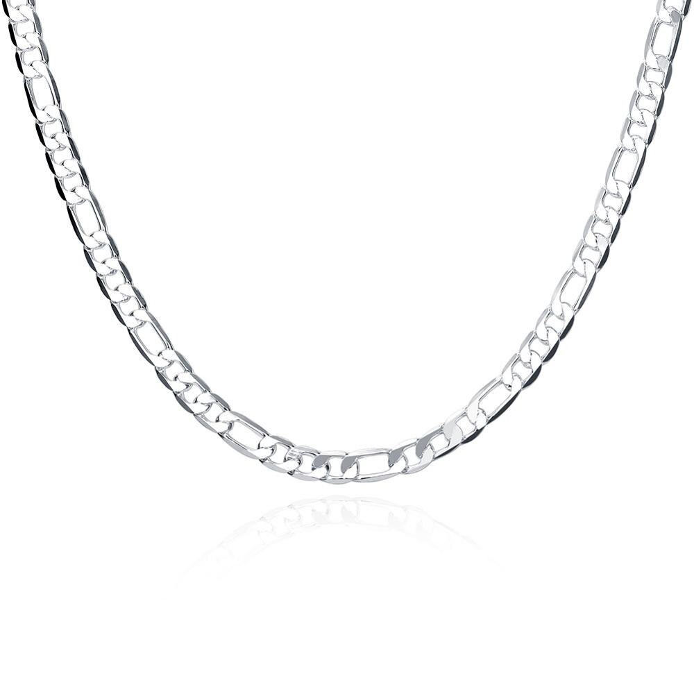 925 Zilveren Ketting Drie Kamers Een Ferrero 4Mm Ketting Zilveren Ketting Mannen &amp; Vrouwen Zilveren Ketting Mode Klassieke Sieraden