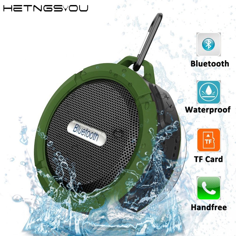 HETNGSYOU Altavoz Bluetooth Speaker Mini Draagbare Waterdichte Draadloze Luidsprekers Sound Box met Handsfree TF Card voor Mobiele Telefoon