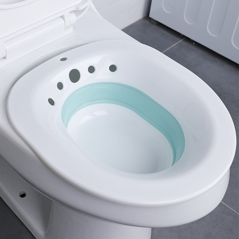 Pot de toilette pliable pour femmes et adultes, nettoyage automatique, pour mères et femmes, parties intimes, irrigateur de hanches, lavage des fesses: Green