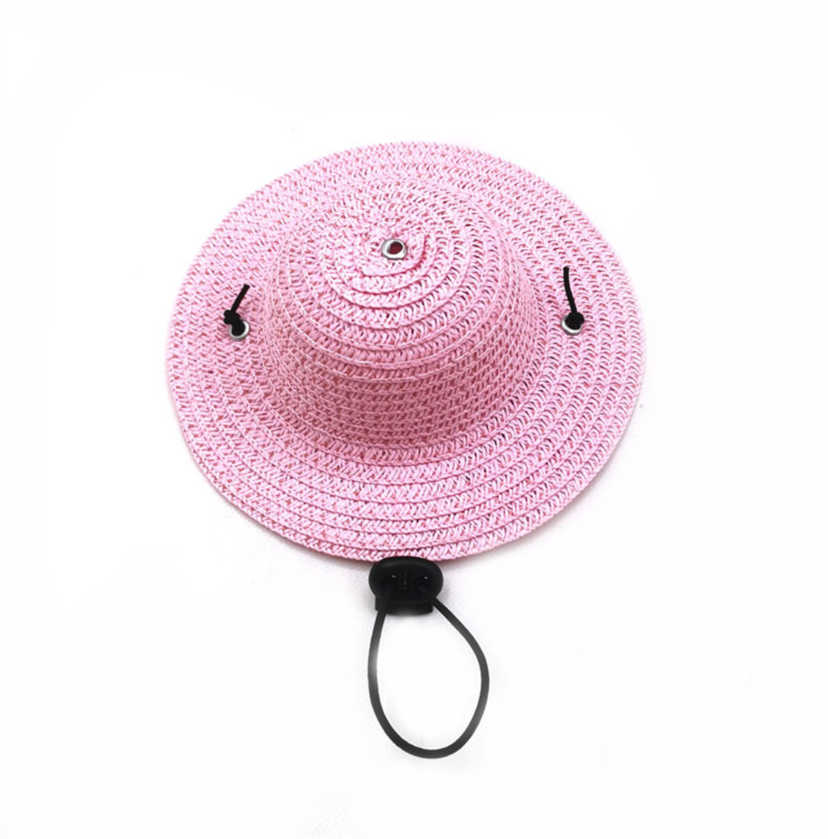 1PC Mini chiens de compagnie chapeau de paille mexicain Sombrero chat chapeau de soleil plage fête chiens Hawaii animaux de compagnie chapeaux colorés chien Costume accessoires: L / Rose