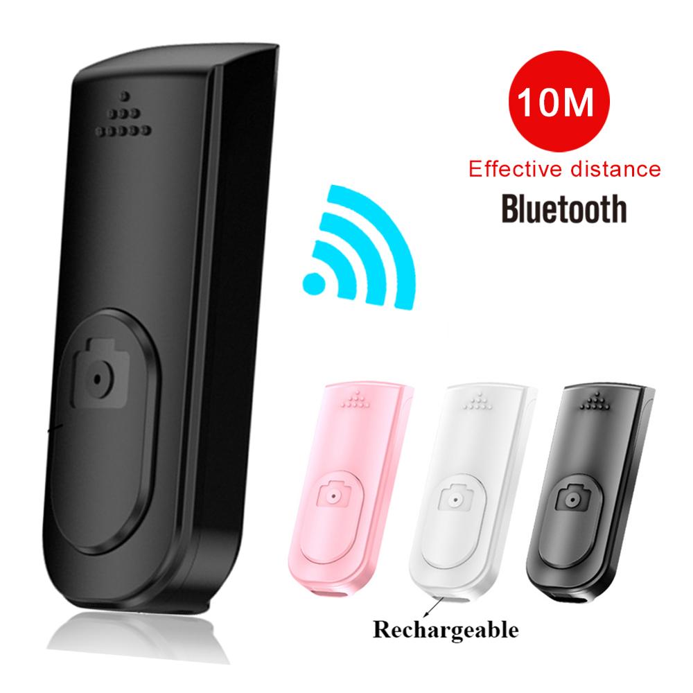 Télécommande sans fil Bluetooth, bouton de retardateur, contrôleur Rechargeable, bâton de caméra, obturateur, libération de Selfie pour ios et Android