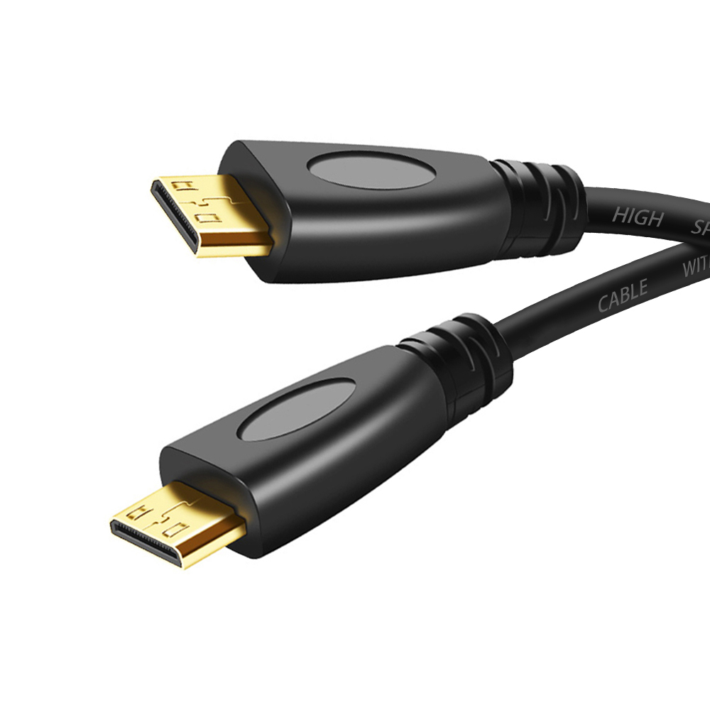 Câble Micro-HD Mini-HD 1080P HD1.4, adaptateur de Type C à D, cordon vidéo Compatible avec Raspberry Pi 4, caméra de tablette, moniteur Portable: Black / 1,5m