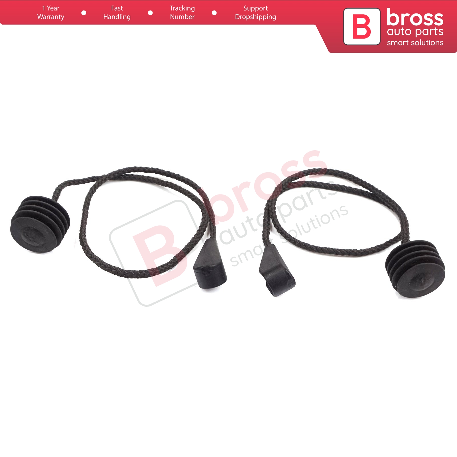 BDP1215 2 Pcs Trunk Rear Parcel Shelf String Cord Retaining Strap 7356378450E for Fiat Egea Tipo 356H 357H Hatchback -On