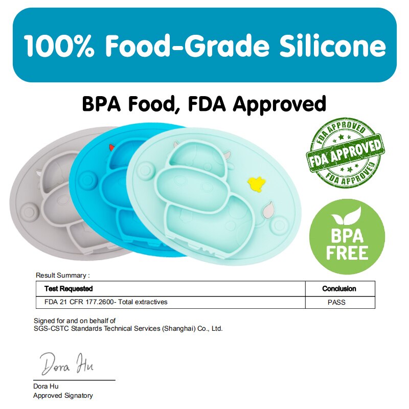 Qshare – assiette en Silicone pour bébé, vaisselle, récipient d&#39;alimentation pour enfants, napperon, plats pour nourrissons, bol d&#39;aspiration