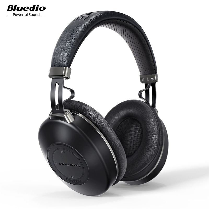 Bluedio HIFI Headphone ANC Wireless Bluetooth 5.0 Headset Step Counting SD Card Slot Cloud Function support APP Noise Reduction