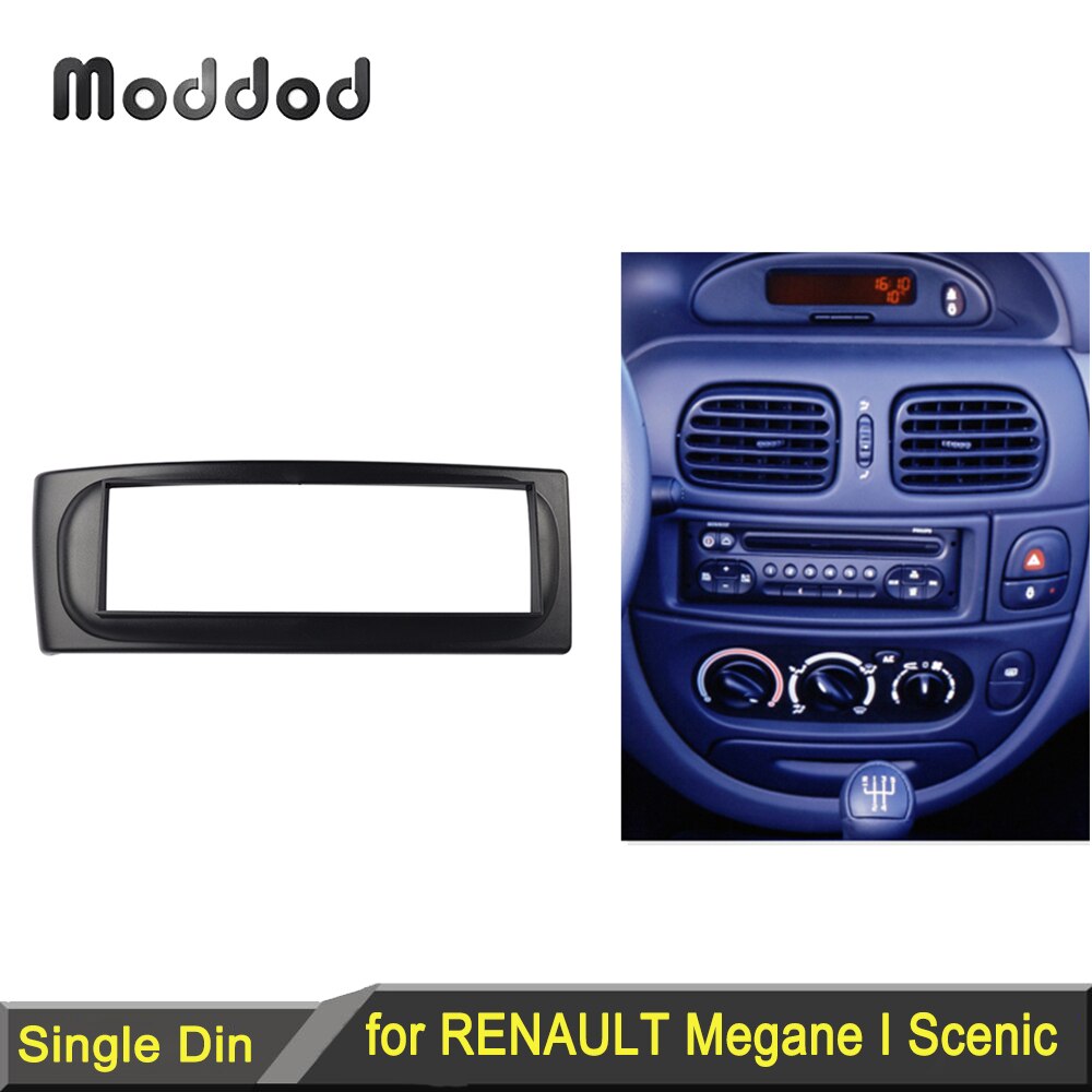 1 Din Radio Fascia for RENAULT Megane I 1996-2002 Scenic 1996-2003 GPS DVD Stereo Panel Dash Mount Installation Trim Kit Frame