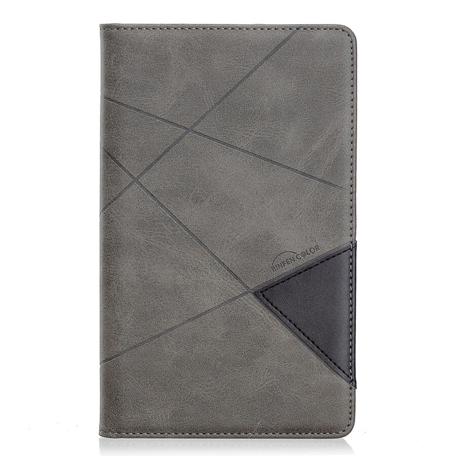 Hoesje voor samsung galaxy tab 10.1 voor samsung galaxy tab  a6 10.1 sm-t580 slim pu+ filmpen: Grijs