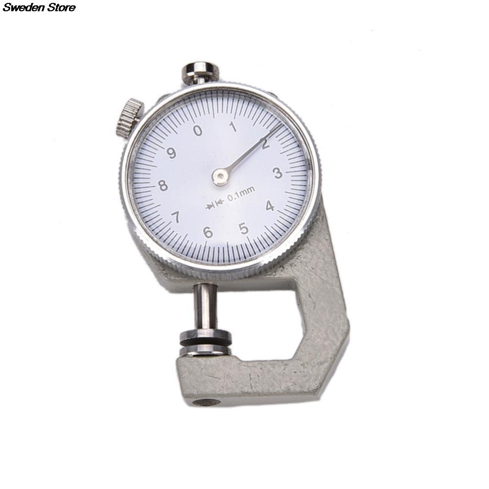 0-10Mm Dial Diktemeter Leer Papier Dikte Meter Tester Voor Lederen Flim Papier 1Pc
