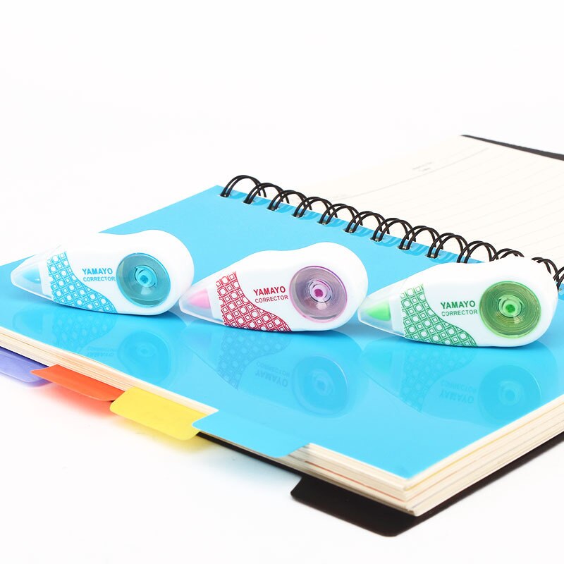 Cinta de corrección decorativa para estudiantes, Mini cintas creativas de 5mm x 6m, material de papelería para escuela y oficina, 10 unids/lote