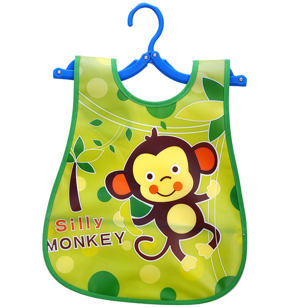 Afille Slabbers Cartoon Print Baby Spullen Plastic Waterdicht Verstelbare Baby Schort Lunch Voeden Kleding Unisex Baby Accessoires: 7