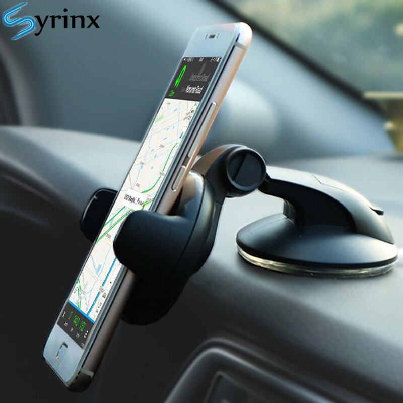 Windshield Gravity Sucker Car Phone Holder Phone Universal Mobile Dashboard Support For iPhone Smartphone 360 Mount Stand: black 2