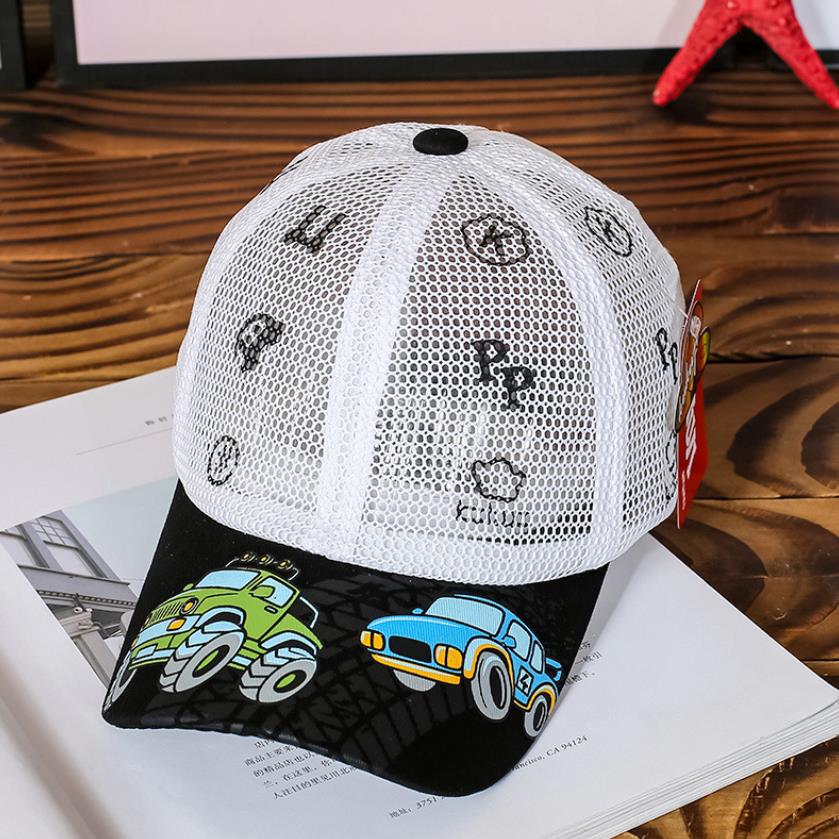 Doitbest malla completa niño gorra de béisbol transpirable de verano delgada Hip Hop protector solar niños sombreros chicos chicas sombrero gorras snapback gorras: 17