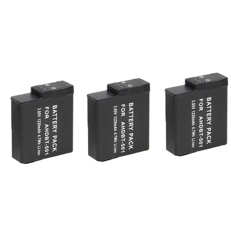 4 stuks Originele gopyks voor GoPro hero 8 7 hero 6 hero 5 Zwart Batterij + Smart USB LED Charger voor Go pro hero 8 7 6 5 Camera: H Package