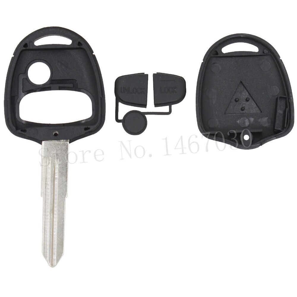 KEYYOU Remote Key Case Shell 3 knoppen voor MITSUBISHI Lancer EX Keyless Entry Fob Auto Alarm Cover Behuizing rechts blade groef