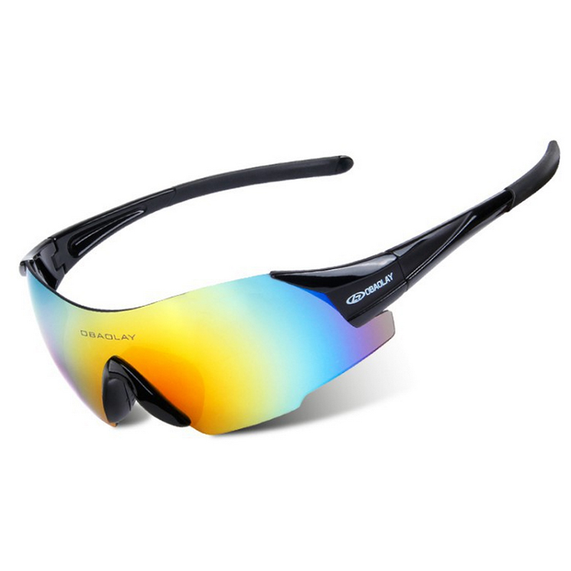 Sport Ski Goggles Motocycle Snowboarding Skateboard Eyewear for Men Women Winter Glasses UV400 Sunglasses Fishing Cycling Goggle: Bright Black