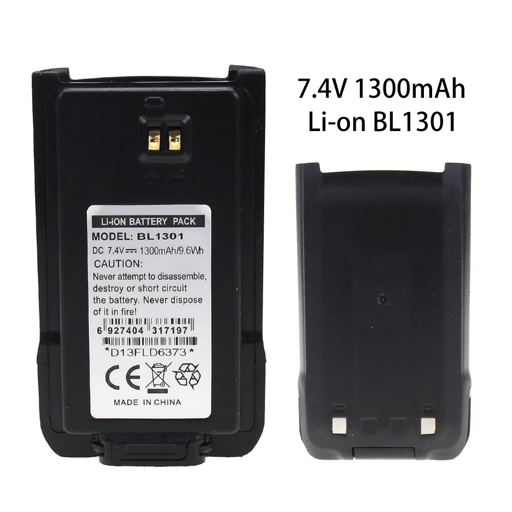 1300mAh Vervangende Batterij voor HYT BL1301 BL1719
