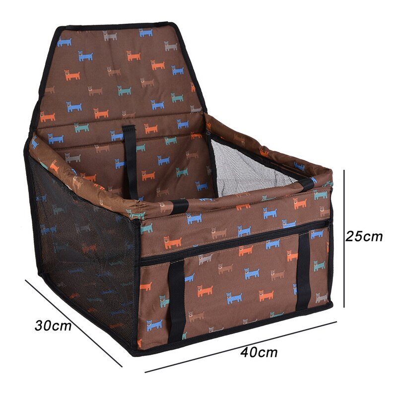 Bolsa para el asiento del coche del perro, cesta impermeable, bolsas colgantes de malla para viajes de seguridad, bolsa de asiento para perros: 1