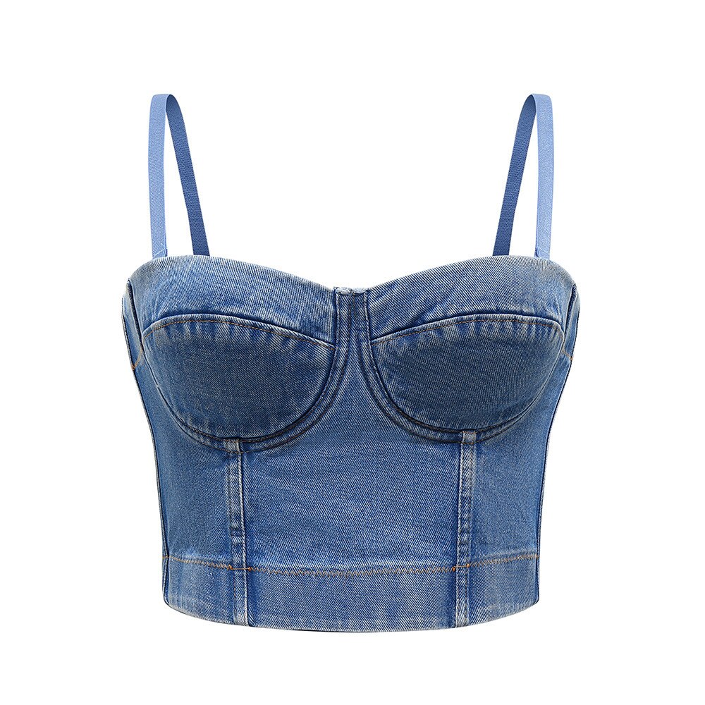 Gilet avec ceinture de Cowboy en arête de poisson pour femme, sous-vêtement court et Sexy, style européen et américain, sous-vêtement d&#39;extérieur